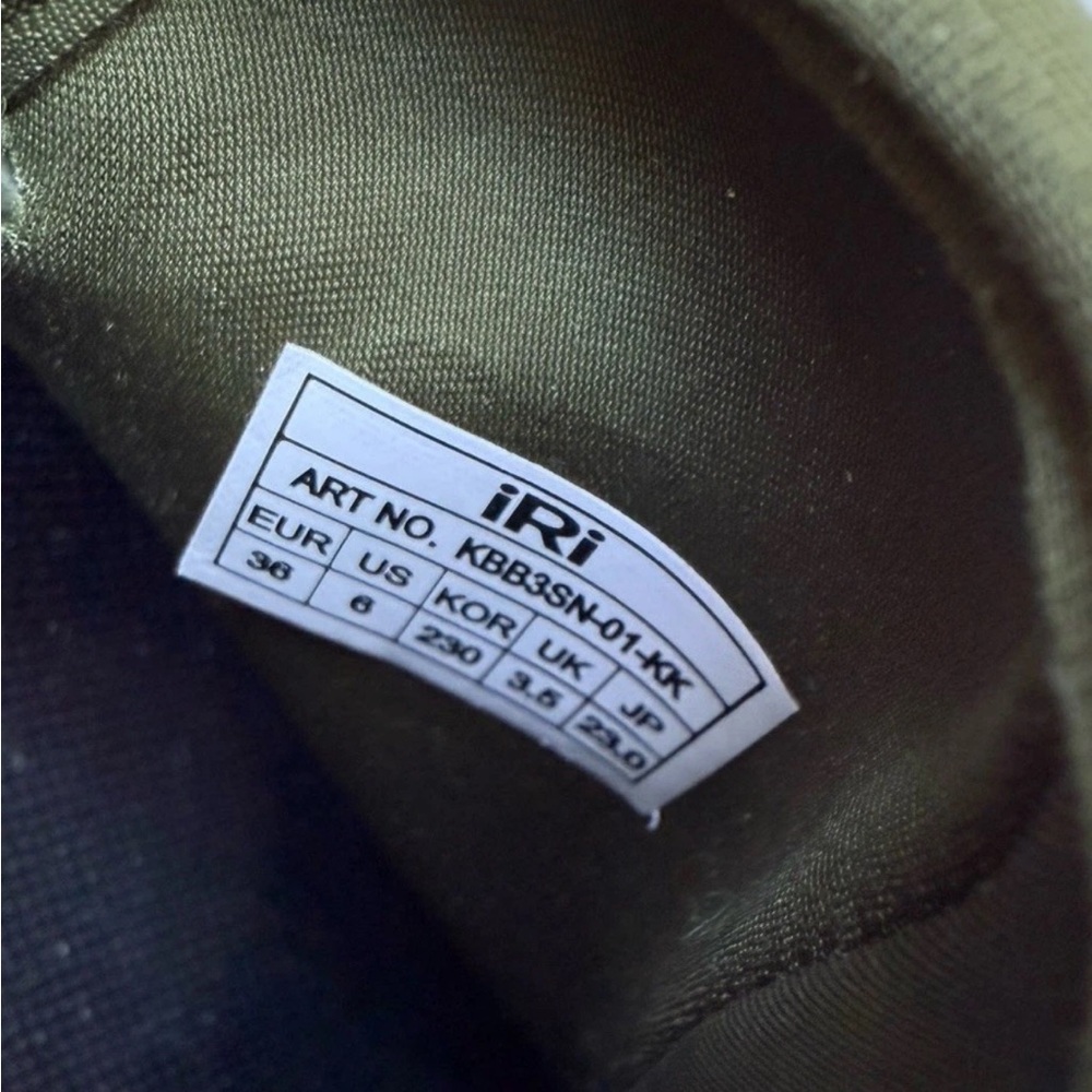 iRi NYC Wes Low Top Women's Platform Slip On Sneakers Sz 6 Green - Picture 7 of 7